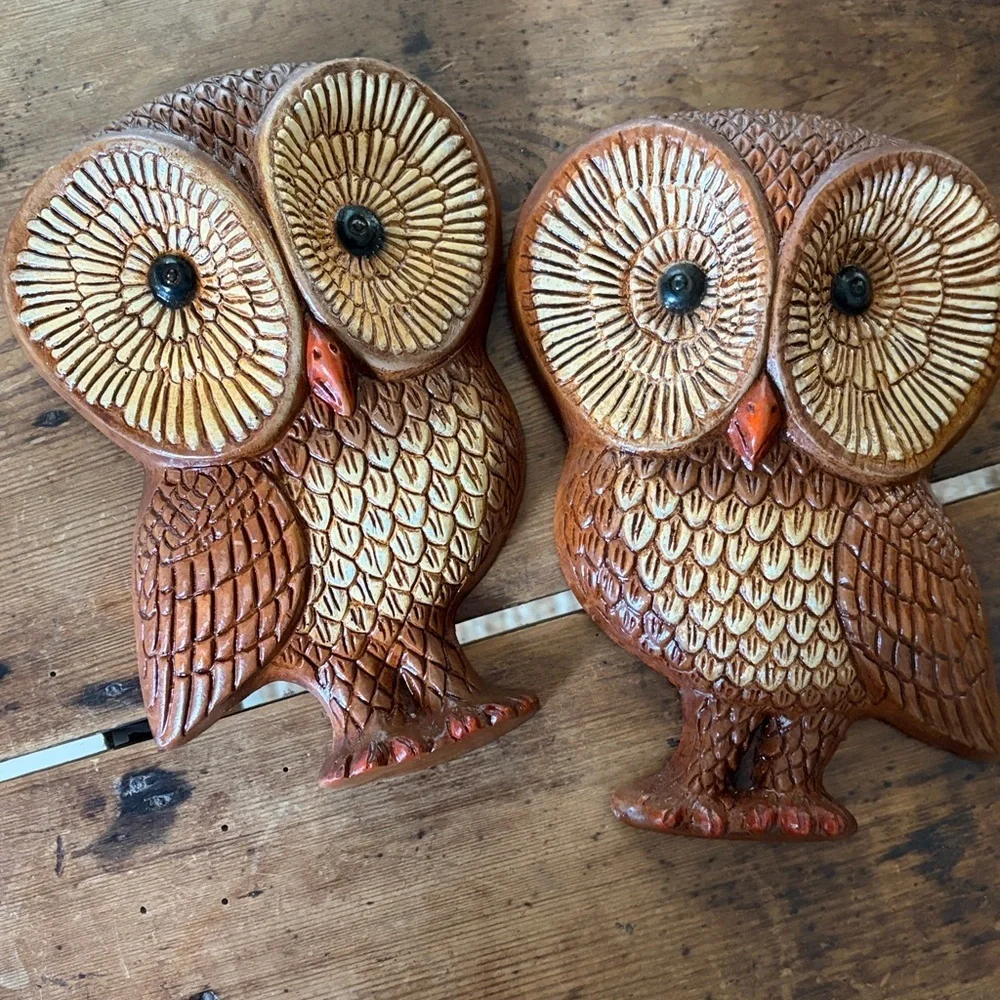 Vintage Mid Century Modern “Big Eye” Owl Decor